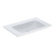 Geberit Möbelwaschtisch One 75x48cm, o. Hahnl. + ÜL, weiß KeraTect-1