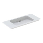Geberit Möbelwaschtisch One 90x40cm, o HL, Ü vd, w K-Tec/Bl chr geb.