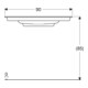 Geberit Möbelwaschtisch One 90x40cm, o HL, Ü vd, w K-Tec/Bl chr geb.-4