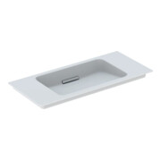Geberit Möbelwaschtisch One 90x40cm, o HL, Ü vd, w K-Tect/Bl we. gl