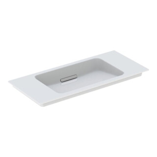 Geberit Möbelwaschtisch One 90x40cm, o HL, Ü verd., we. K-Tect/Bl vc