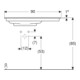 Geberit Möbelwaschtisch One 90x47,5cm, o Ü, w K-Tec/Bl w, o. Hahnl.