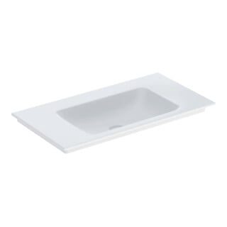 Geberit Möbelwaschtisch One 90x48cm, o. Hahnl. + ÜL, weiß KeraTect