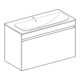 Geberit Möbelwaschtisch-Set Renova Plan 100x62,2x48cm, KP N h be., WT we/KeraTe