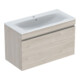 Geberit Möbelwaschtisch-Set Renova Plan 100x62,2x48cm, KP N he besch., WT we.-1
