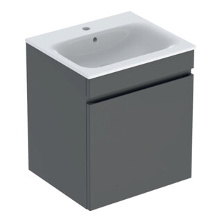 Geberit Möbelwaschtisch-Set Renova Plan 55x62,2x48cm, Kor/Fr. la. mt/WT weiß