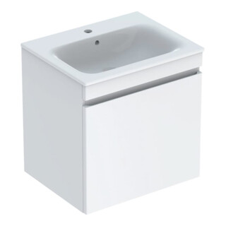 Geberit Möbelwaschtisch-Set Renova Plan 60x62,2x48cm, Kor/Fr. w hg, WT we/KeraTe