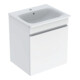 Geberit Möbelwaschtisch-Set Renova Plan 60x62,2x48cm, Kor/Fr. w hochgl., WT we.-1