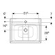 Geberit Möbelwaschtisch-Set Renova Plan 60x62,2x48cm, KP N h be., WT we/KeraTe-4
