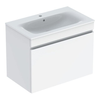 Geberit Möbelwaschtisch-Set Renova Plan 80x62,2x48cm, Kor/Fr. w hochgl., WT we.