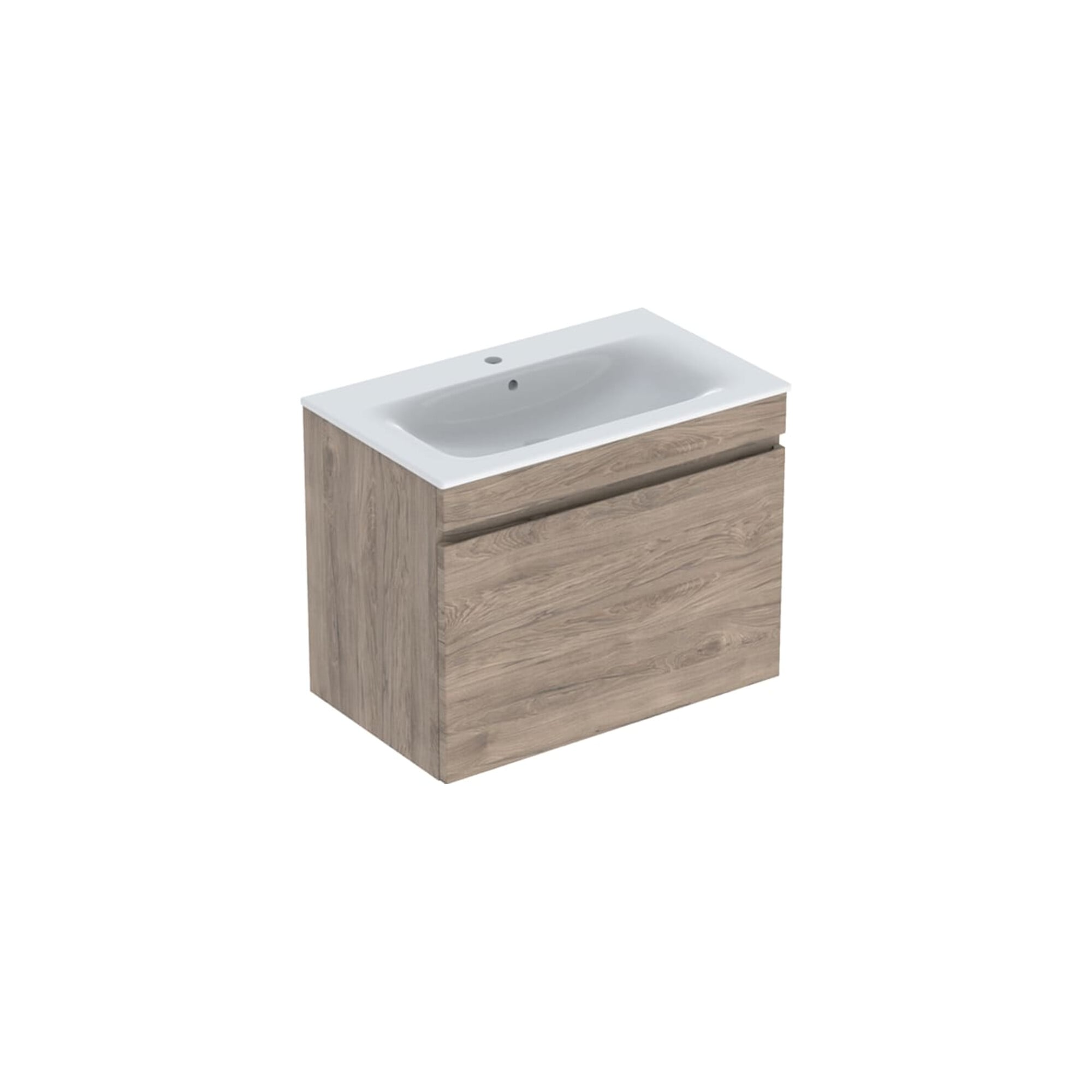 Geberit Möbelwaschtisch-Set Renova Plan 80x62,2x48cm, KP N besch., WT we/KeraTe