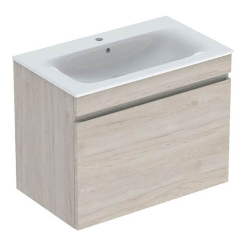Geberit Möbelwaschtisch-Set Renova Plan 80x62,2x48cm, KP N h be., WT we/KeraTe