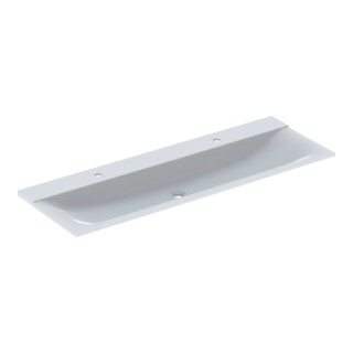Geberit Möbelwaschtisch Xeno2 140x48cm, 2 HL, o. Überlauf, weiß-alpin