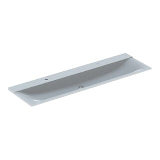 Geberit Möbelwaschtisch Xeno2 160x48cm, 2 HL, o. Überlauf, weiß-alpin