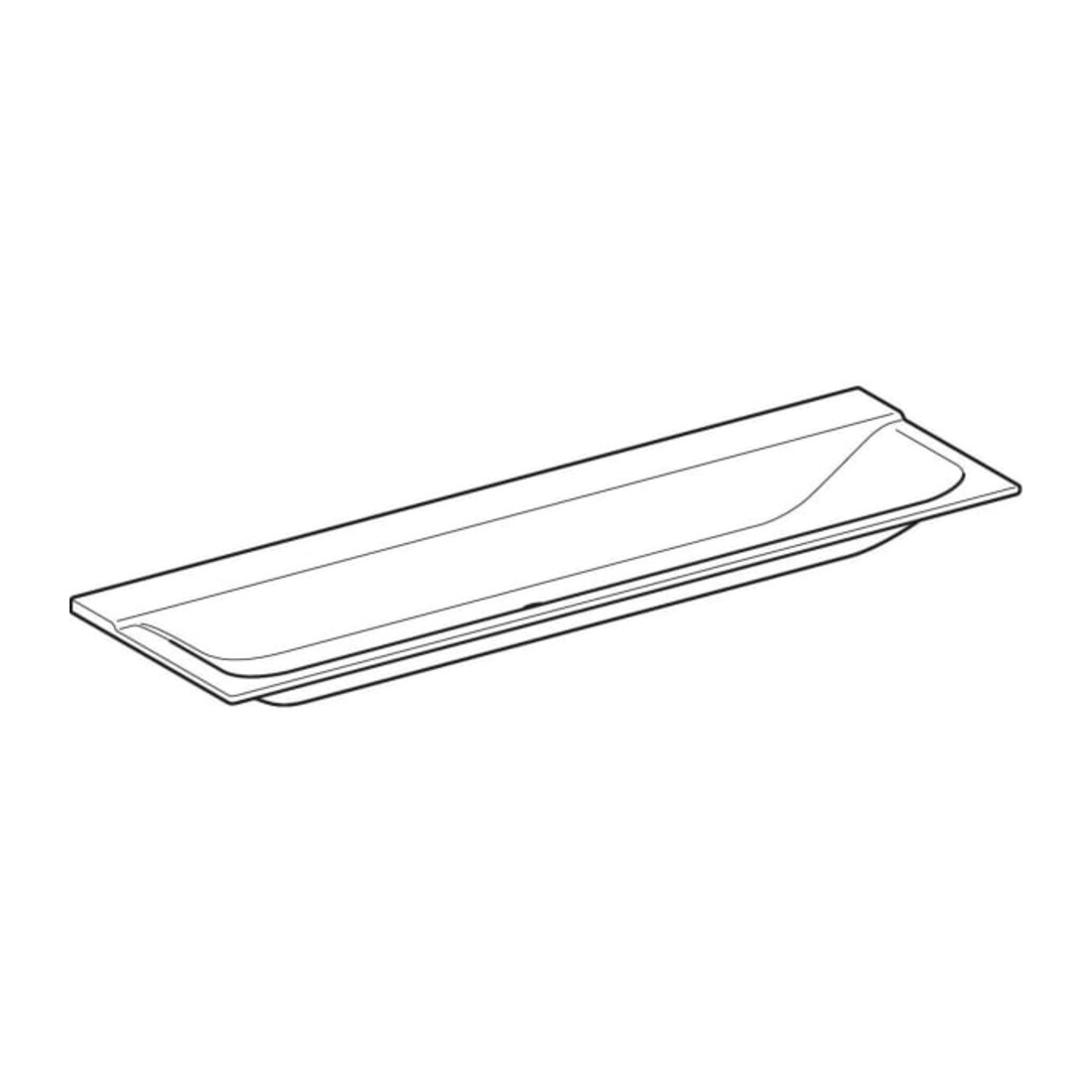 Geberit Möbelwaschtisch Xeno2 160x48cm, o. Hahnl., o. ÜL, weiß-alpin