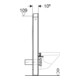 Geberit Monolith Plus Module WC suspendu H 114 cm, blanc brillant, face aluminium-4
