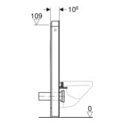 Geberit Monolith Plus Module WC suspendu H 114 cm, blanc brillant, face aluminium-4
