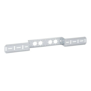 Geberit Montageplatte abg., m Bef., v, f 2-f Arm. 7,3/15,3cm