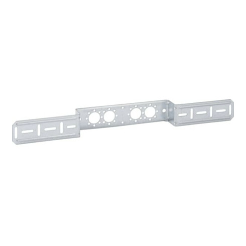 Geberit Montageplatte abg., m Bef., v, f 2-f Arm. 7,3/15,3cm
