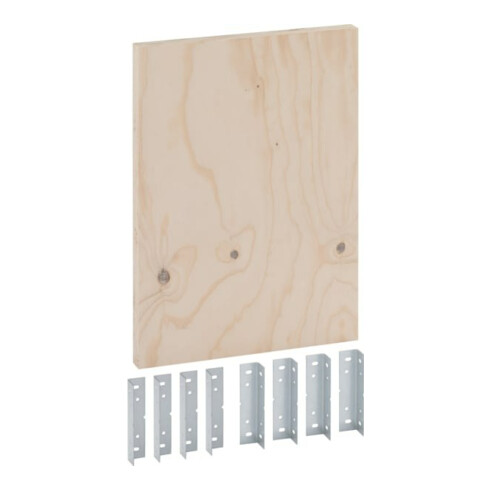 Geberit Montageplatte Duofix 50x35x2cm, univers., f Trockenbau, Holz