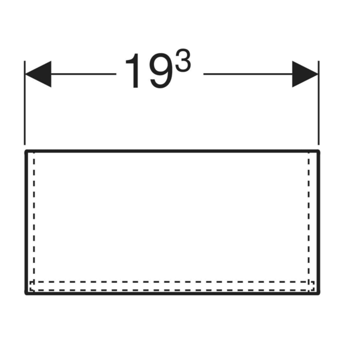 Geberit Ordnungsbox 19,3x11,6x9,4cm