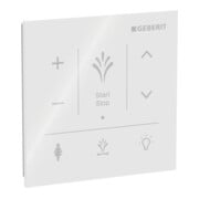 Geberit Panneau de commande mural AquaClean Sela pour montage apparent, surface verre/blanc