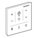 Geberit Panneau de commande mural AquaClean Sela pour montage apparent, surface verre/blanc-2