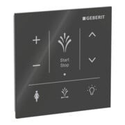 Geberit Panneau de commande mural AquaClean Sela pour montage apparent, surface verre/noir