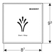 Geberit Panneau mural AquaClean Sela encastré, z AP, surface plastique/blanc-2