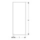 Geberit Paroi de douche Walk-in 140x200x0,8 cm, sans cadre, pour installation en verre