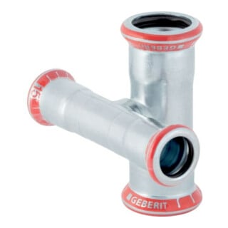Geberit Pièce croisée Mapress acier C d= 22x18mm, réduit, galvanisé extérieur