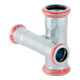 Geberit Pièce en croix Mapress acier C d= 28x22mm, réduit, zingué extérieur-1