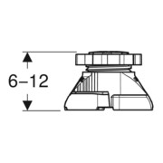 Geberit Pieds pour bac à douche, 6-12 cm-3