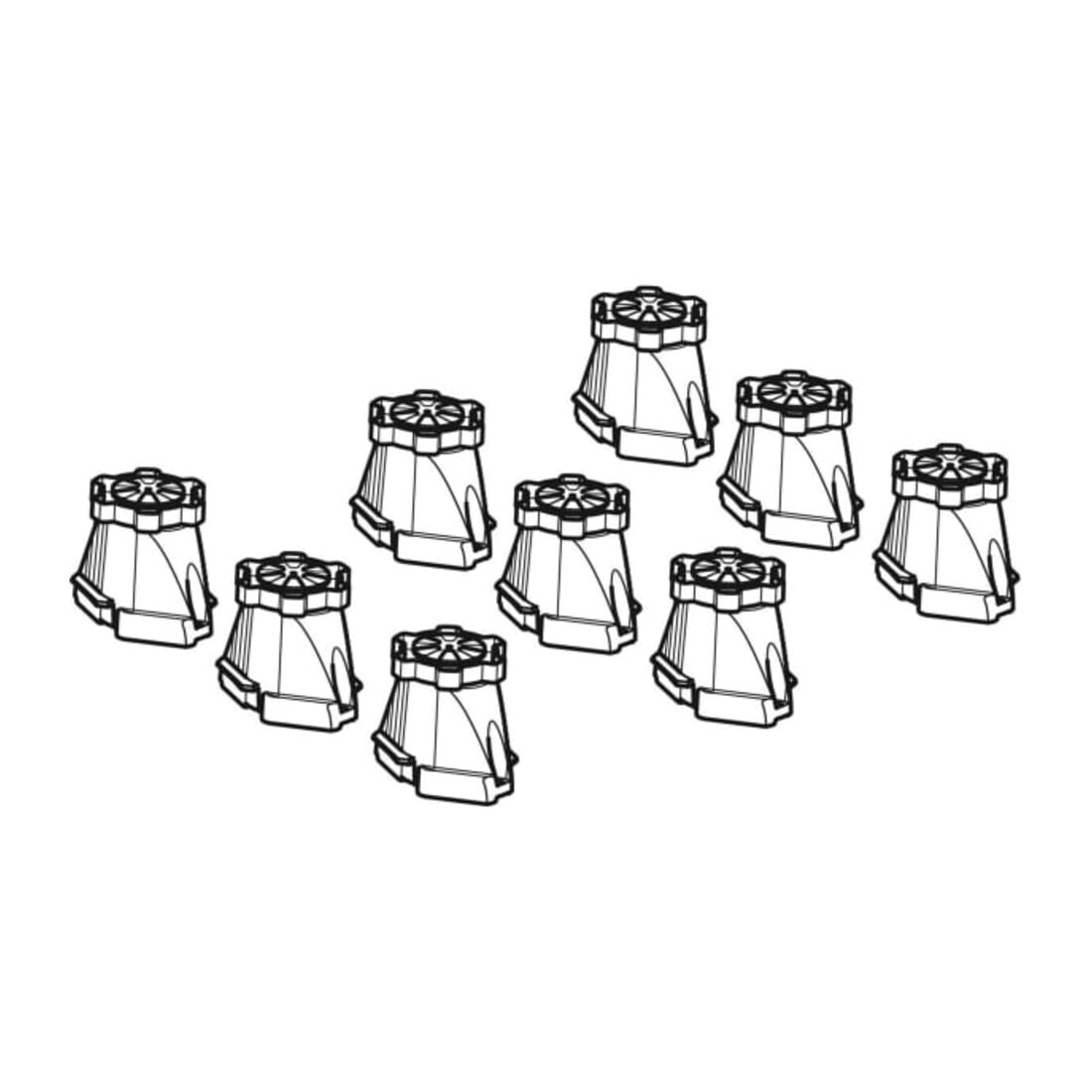 Geberit Pieds pour bac à douche, 9-21 cm