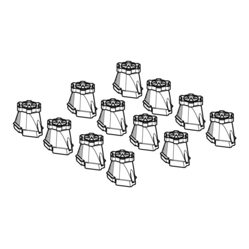Geberit Pieds pour receveur de douche, 9-21 cm