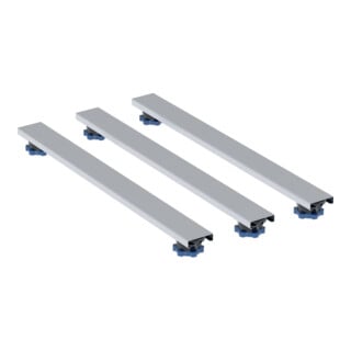 Geberit Pieds/Traverse pour receveurs de douche en résine de synthèse, 62,5x7,3x6-12cm