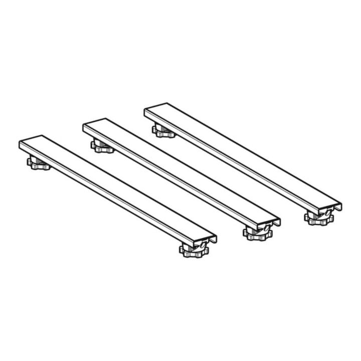 Geberit Pieds/Traverse pour receveurs de douche en résine de synthèse, 62,5x7,3x6-12cm