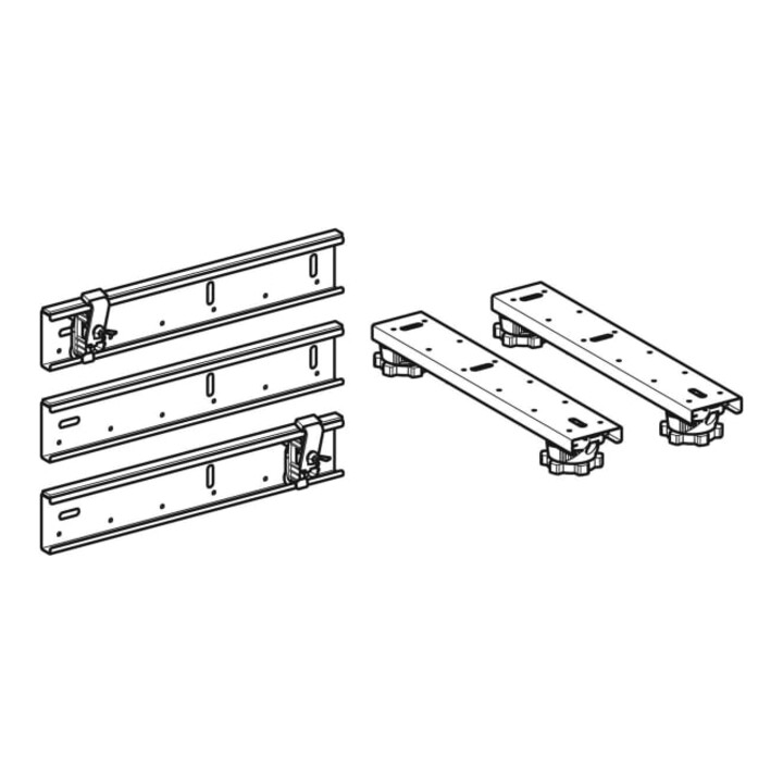 Geberit Pieds/Traverses pour receveurs de douche en acrylique, 7,3x42,5 cm