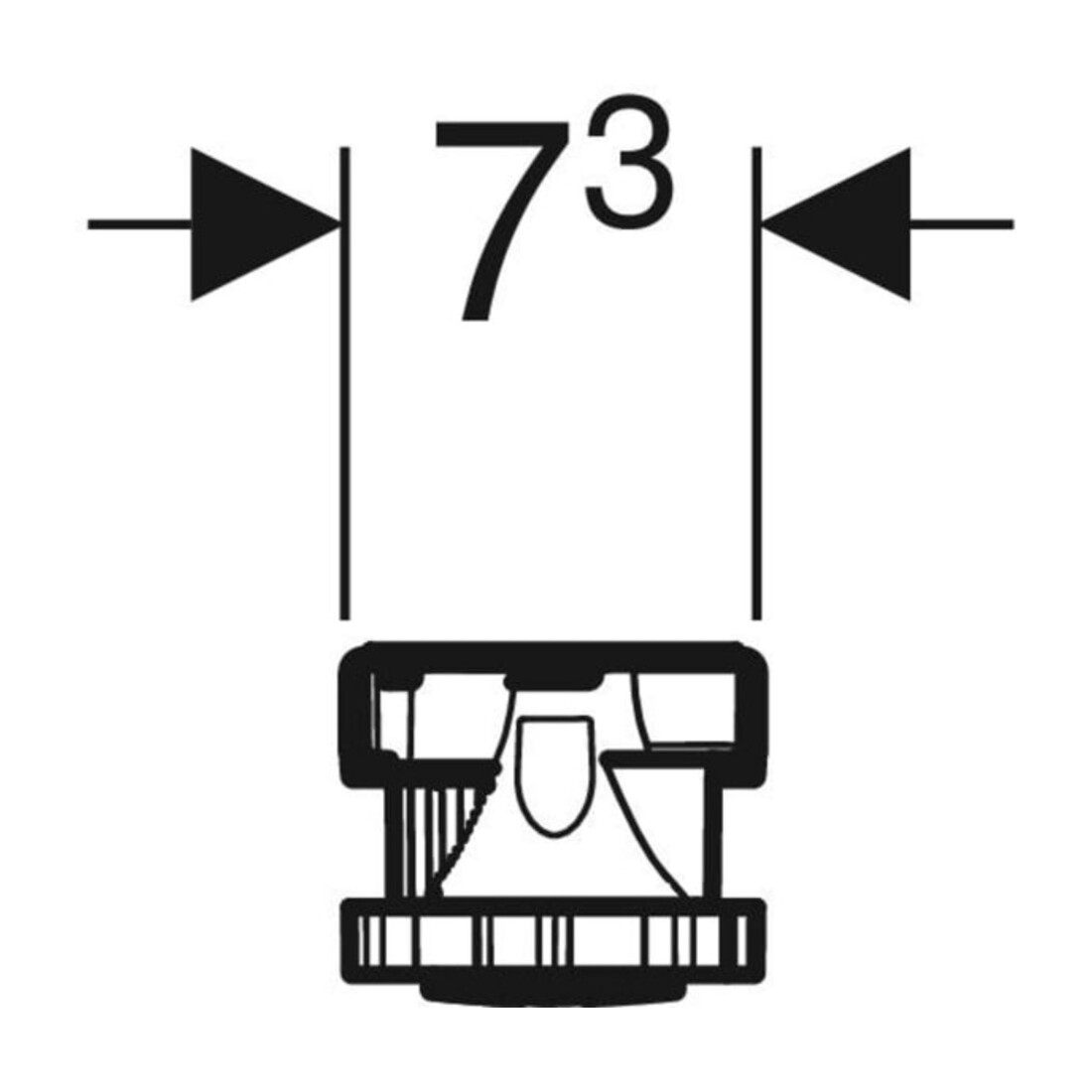 Geberit Pieds/Traverses pour receveurs de douche en résine de pierre, 80x7,3x6-12cm