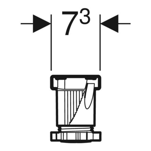 Geberit Pieds/Traverses pour receveurs de douche en résine de pierre, 80x7,3x9-21cm