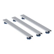 Geberit Pieds/Traverses pour receveurs de douche en résine minérale, 110x7,3x6-12cm