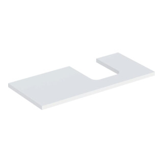 Geberit Plan de lavabo One 105x3x47 cm, avec surface laquée, découpe droite