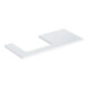 Geberit Plan de lavabo One 105x3x47 cm, blanc laqué brillant, découpe gauche-1