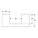 Geberit Plan de lavabo One 105x3x47 cm, blanc laqué, découpe centrale-2