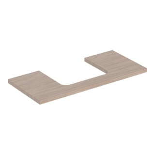 Geberit Plan de lavabo One 105x3x47 cm, chêne/bois Mela, AS mit.