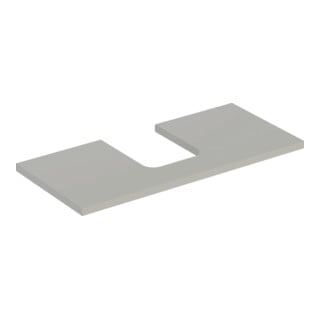 Geberit Plan de lavabo One 105x3x47 cm, greige/laqué m, AS mit.