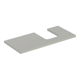 Geberit Plan de lavabo One 105x3x47 cm, greige/laqué m, AS re