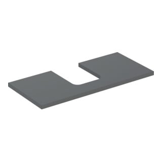Geberit Plan de lavabo One 105x3x47 cm, lave/lacqué m, AS mit.