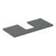 Geberit Plan de lavabo One 105x3x47 cm, lave/lacqué m, AS mit.-1