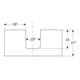 Geberit Plan de lavabo One 105x3x47 cm, lave/lacqué m, AS mit.